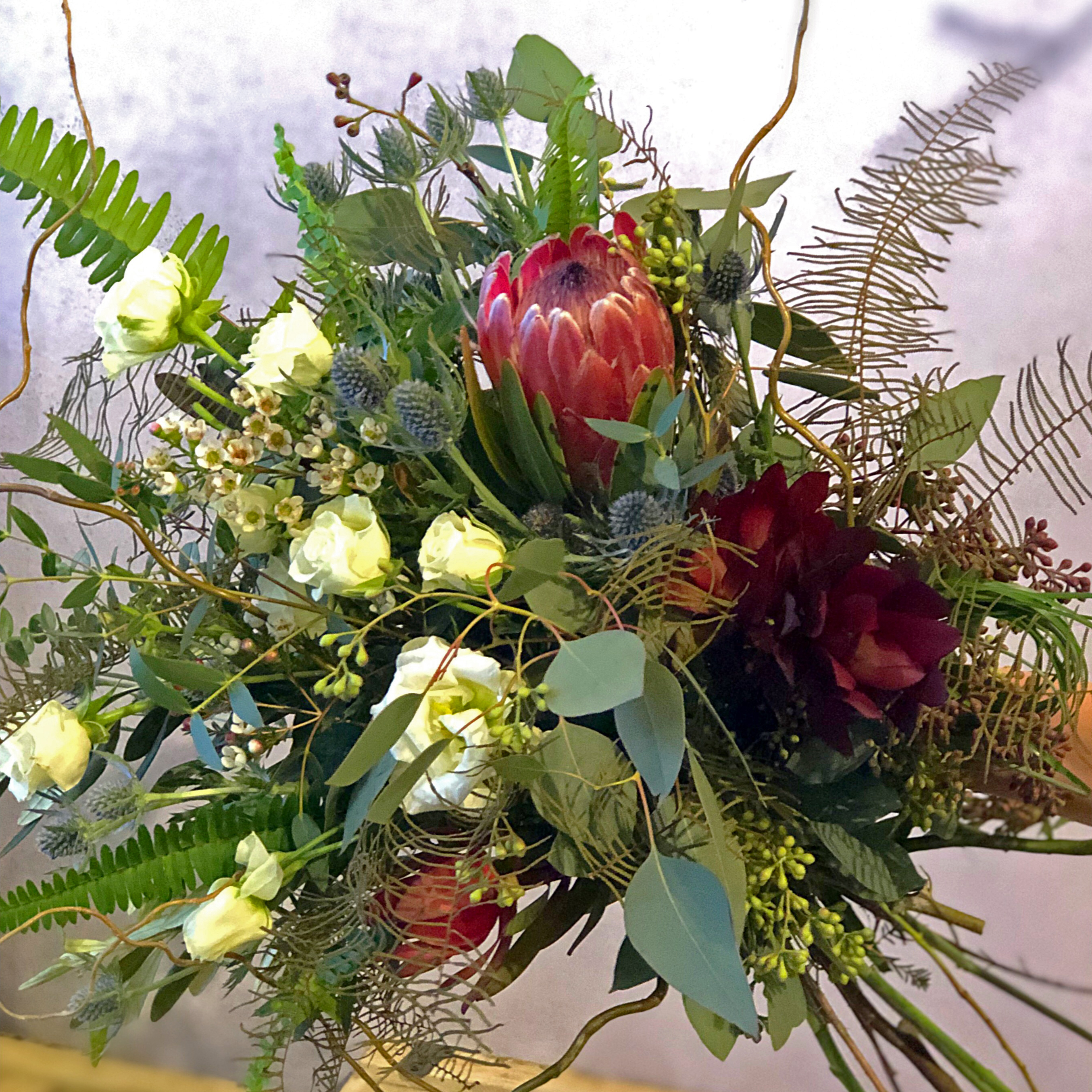 Pink Mink Protea Arrangements