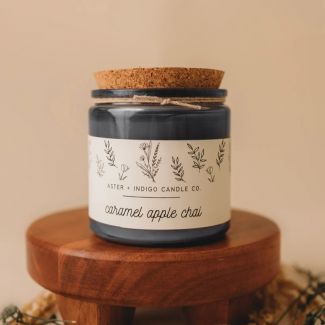 Aster + Indigo Candle: Caramel Apple Chai