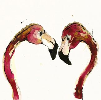 Flamingo Love Card