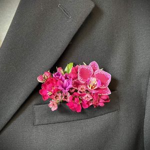 Fuchsia Collection: Pocket Boutonniere 