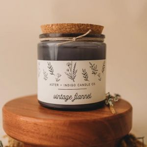 Aster + Indigo Candle: Vintage Flannel